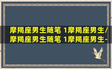 摩羯座男生随笔 1摩羯座男生/摩羯座男生随笔 1摩羯座男生-我的网站